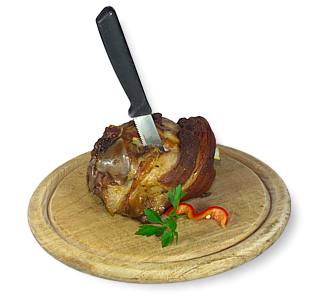 Gebratene Schweinshaxe