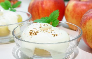 Apfel mit Meraner- Creme