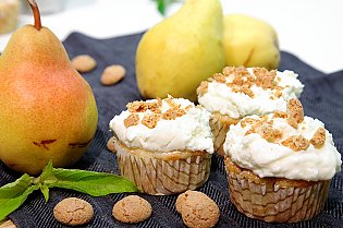 Birnen- Amaretti- Muffin