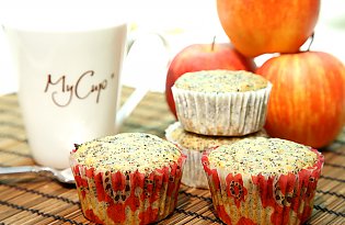 Apfelmuffin mit Mohn